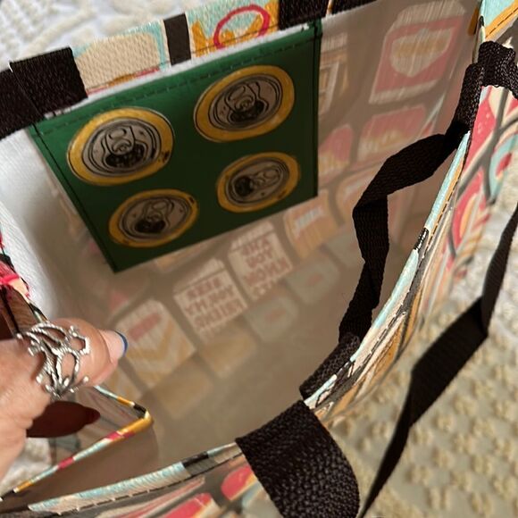 Blue Q Recycled Plastic Large Shopper Tote - Beer - Picture 4 of 16